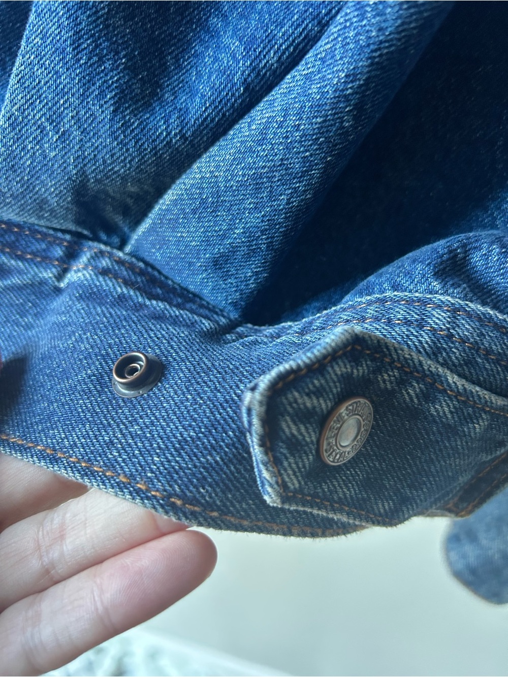 Signature by Levi Strauss/Revolve Trucker Blouson Denim Jacket - Picture 11 of 12